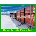 High Quality Orange barrier plastic safety fence / extruded polypropylene plastic mesh fencing